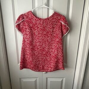 SHEIN Red Floral Blouse